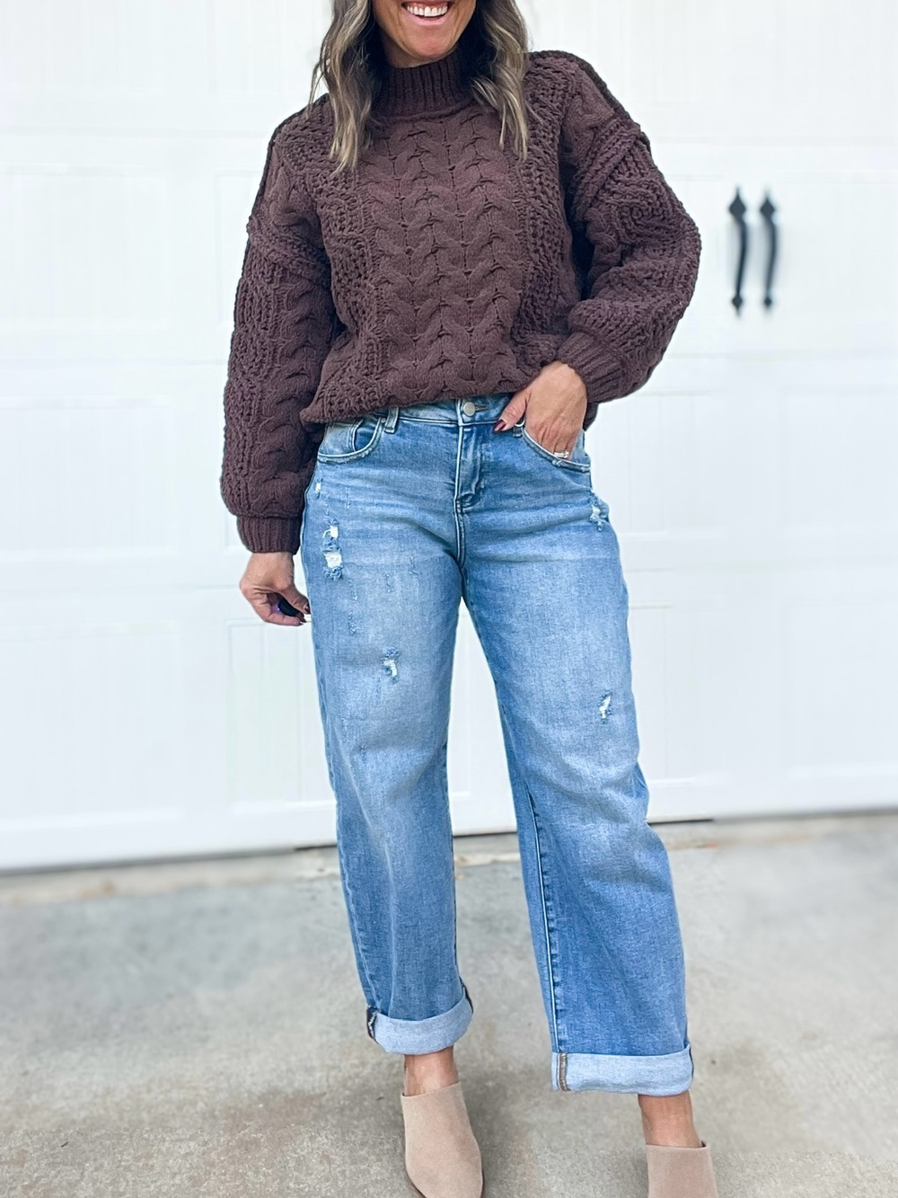 Risen Slouchy Ankle Barrel Jeans